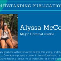 Outstanding Publication - Alyssa McCord